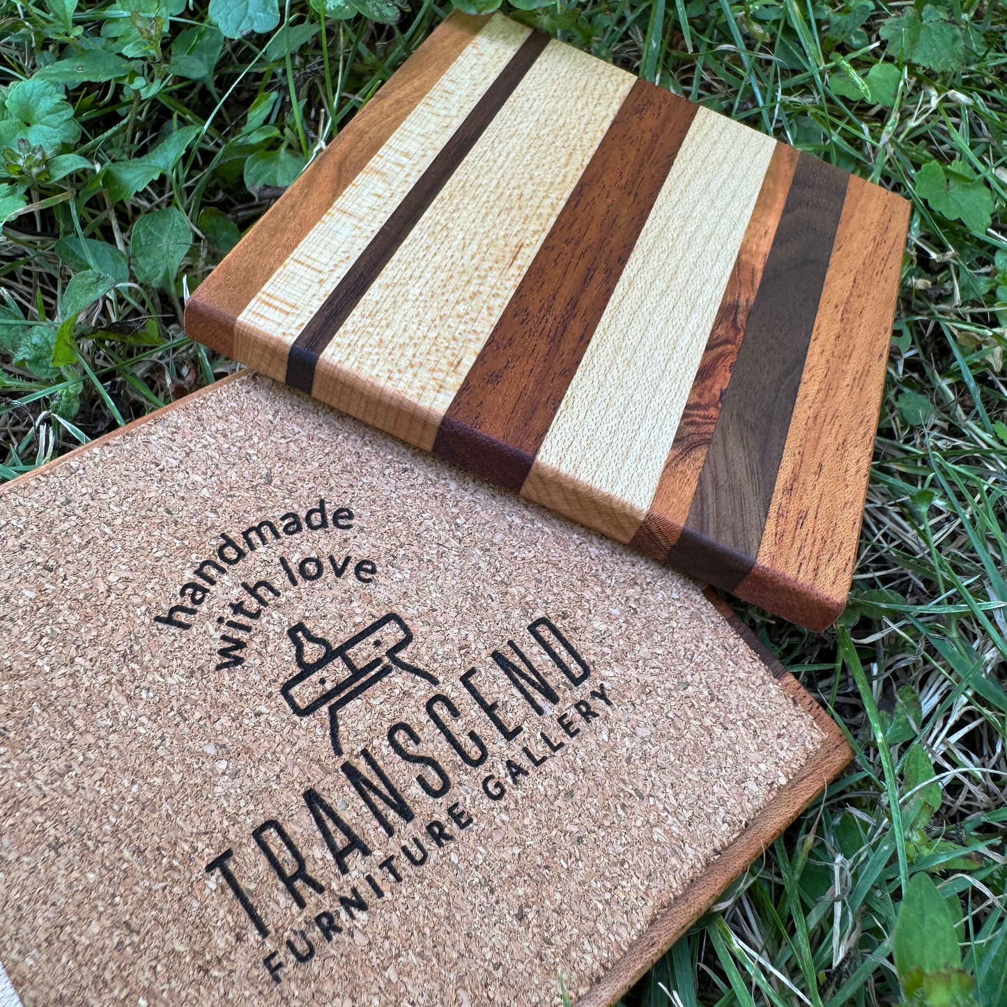 Premium Hardwood Coaster Pair (A8)