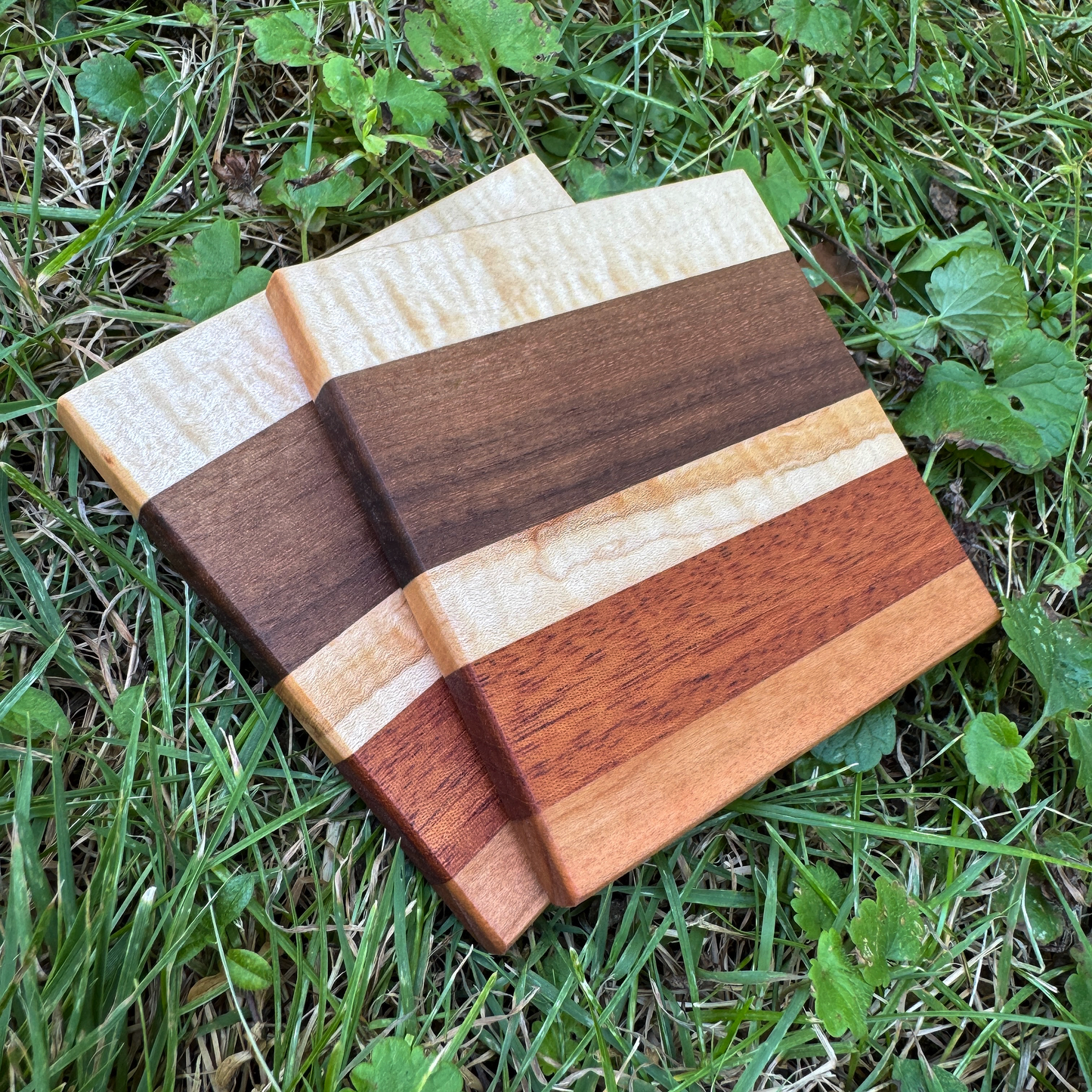 Premium Hardwood Coaster Pair (A9)