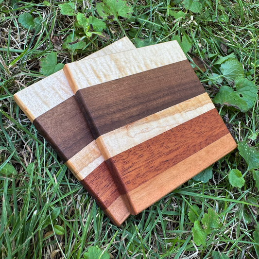 Premium Hardwood Coaster Pair (A9)
