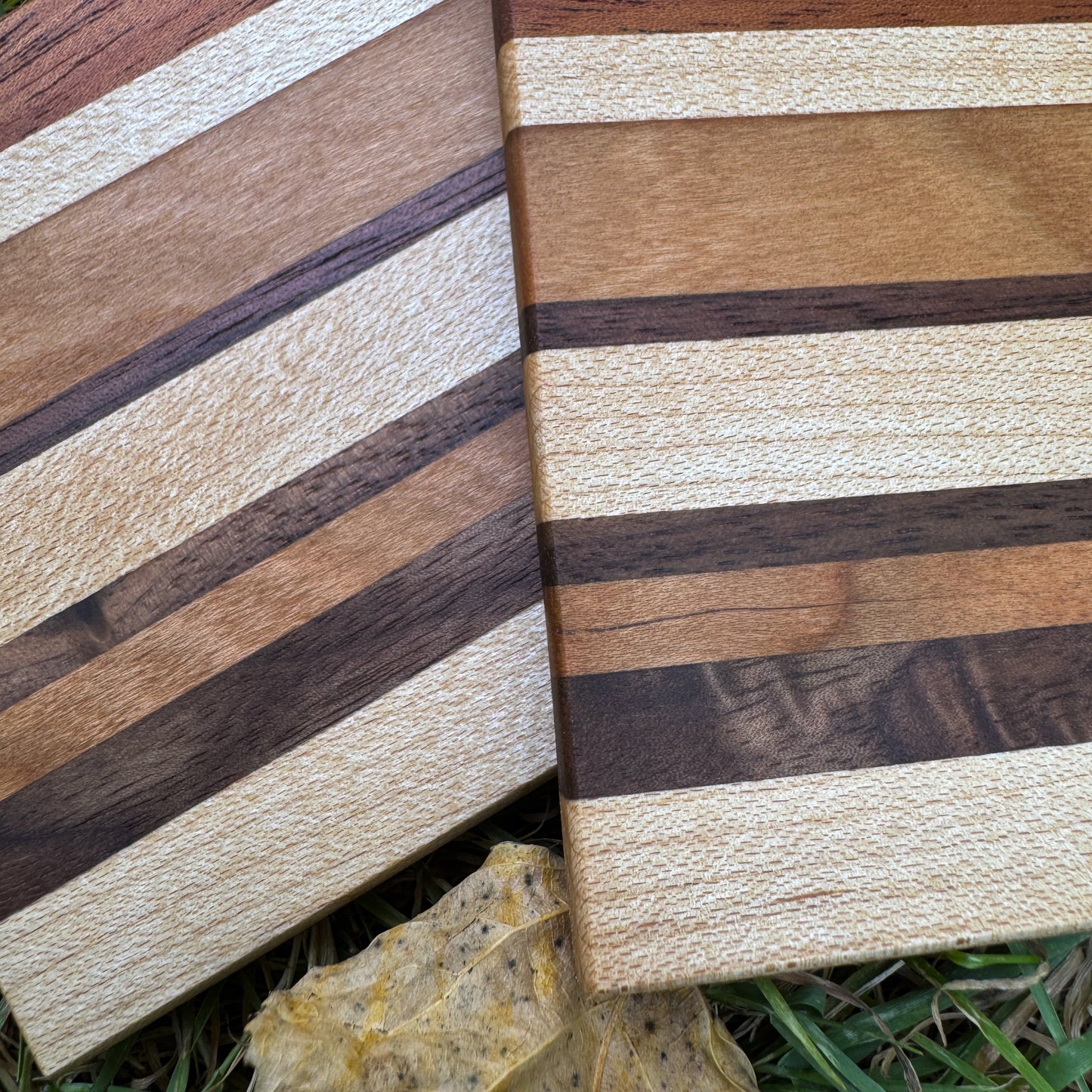 Premium Hardwood Coaster Pair (B1)
