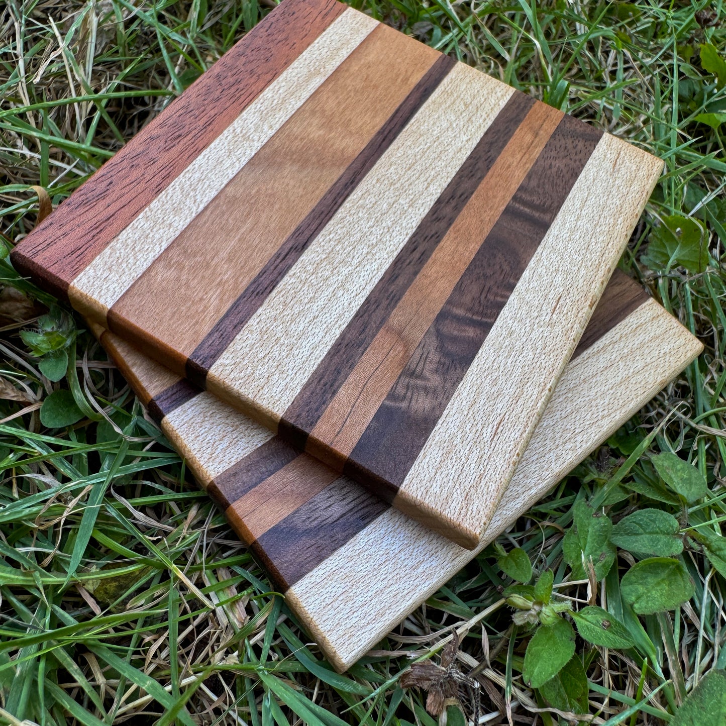 Premium Hardwood Coaster Pair (B1)