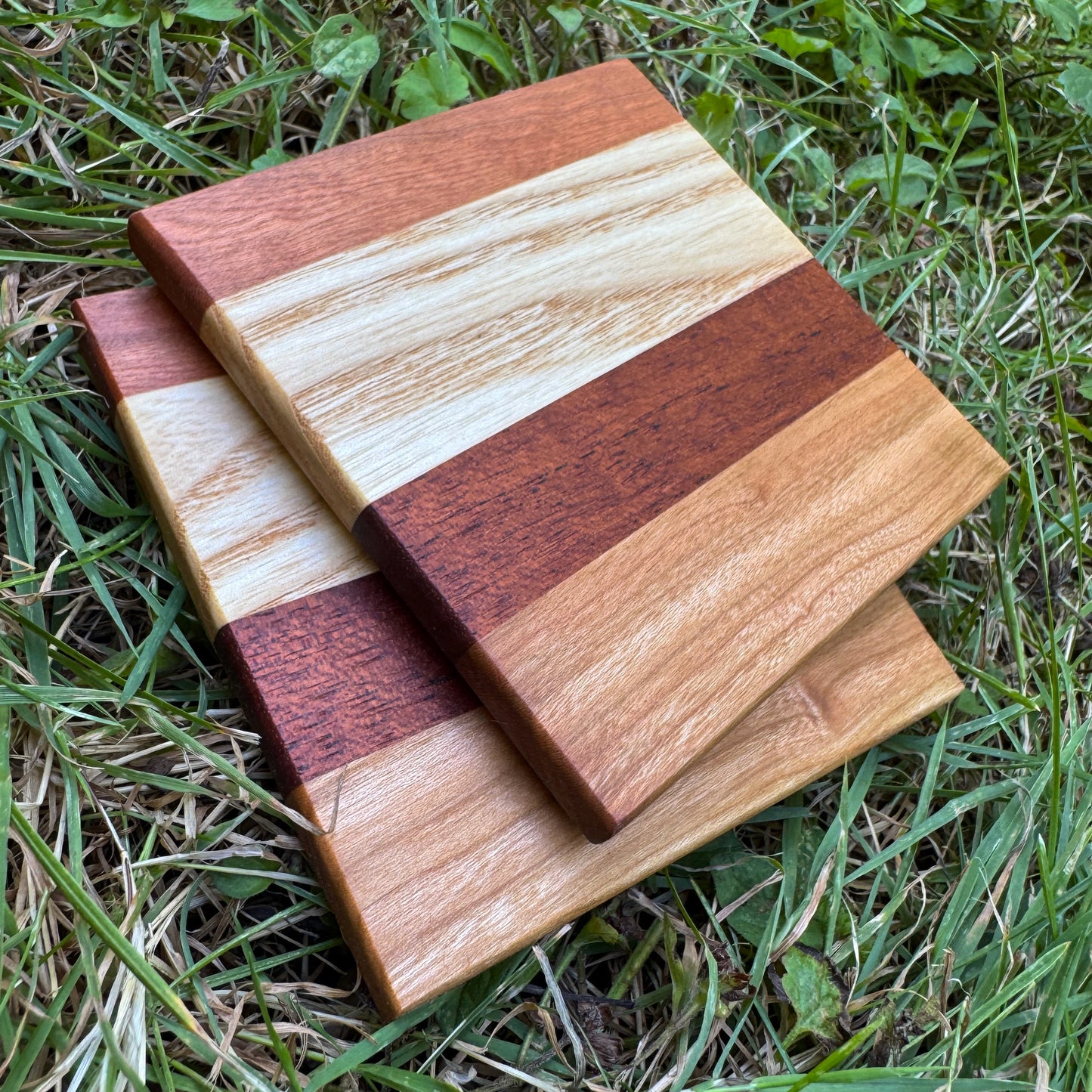 Premium Hardwood Coaster Pair (B2)