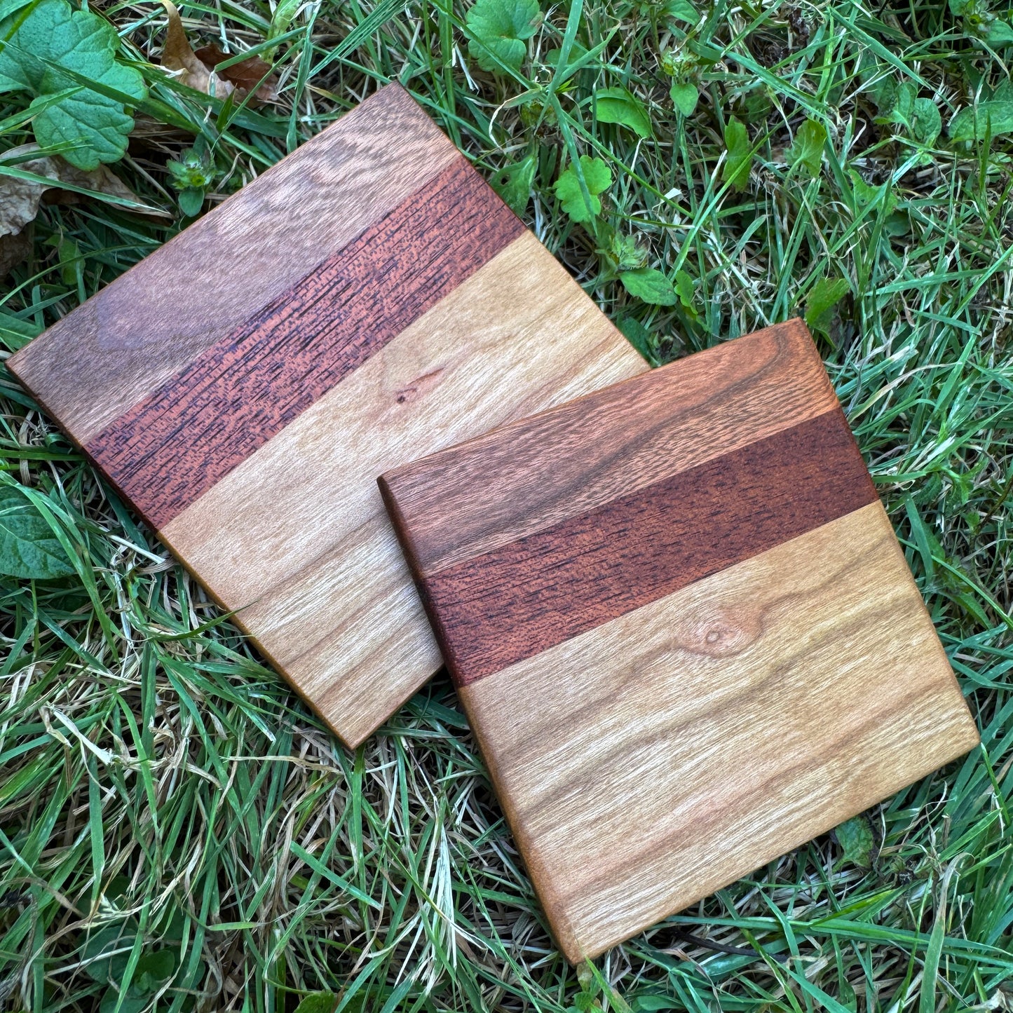 Premium Hardwood Coaster Pair (B3)
