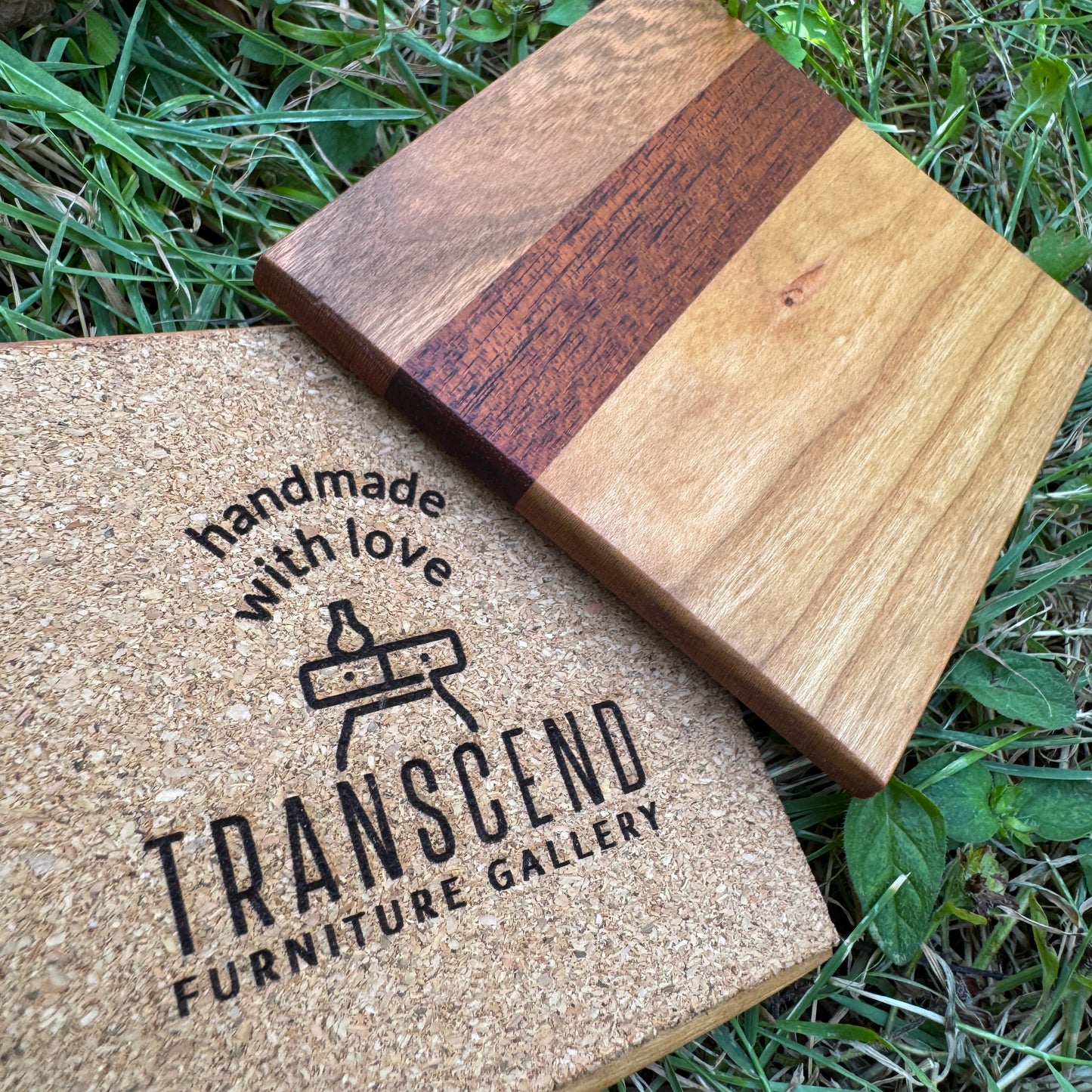 Premium Hardwood Coaster Pair (B3)