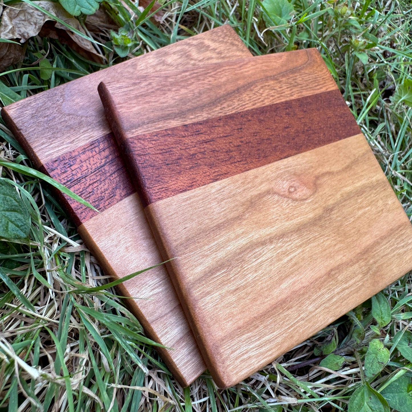 Premium Hardwood Coaster Pair (B3)
