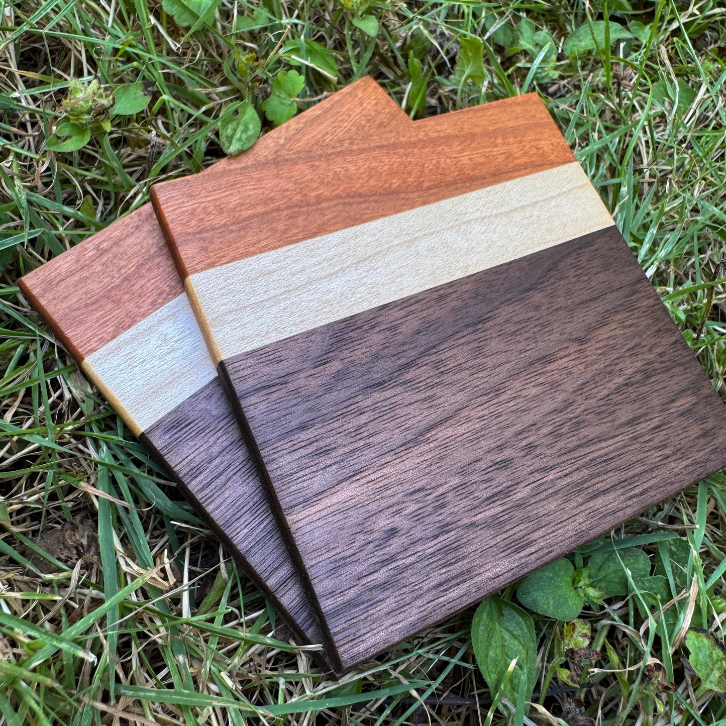 Premium Hardwood Coaster Pair (B4)