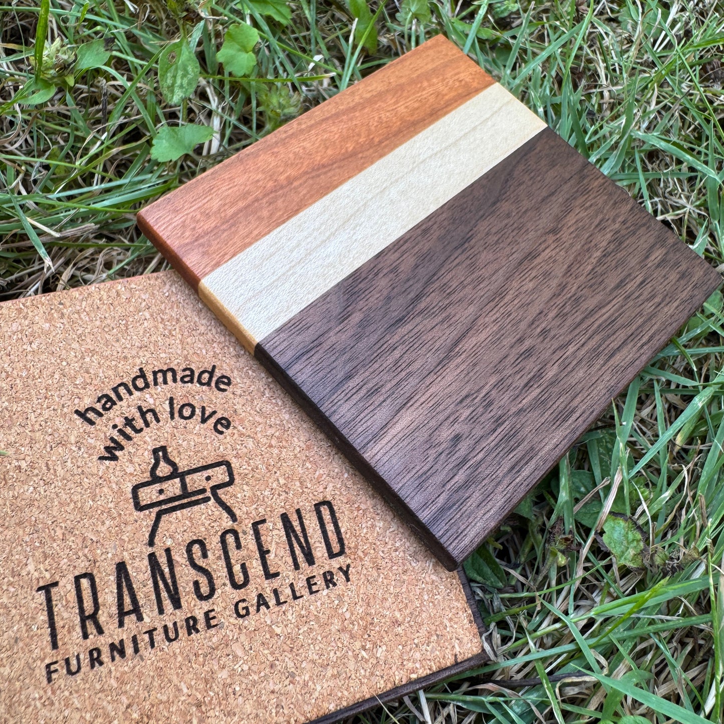 Premium Hardwood Coaster Pair (B4)