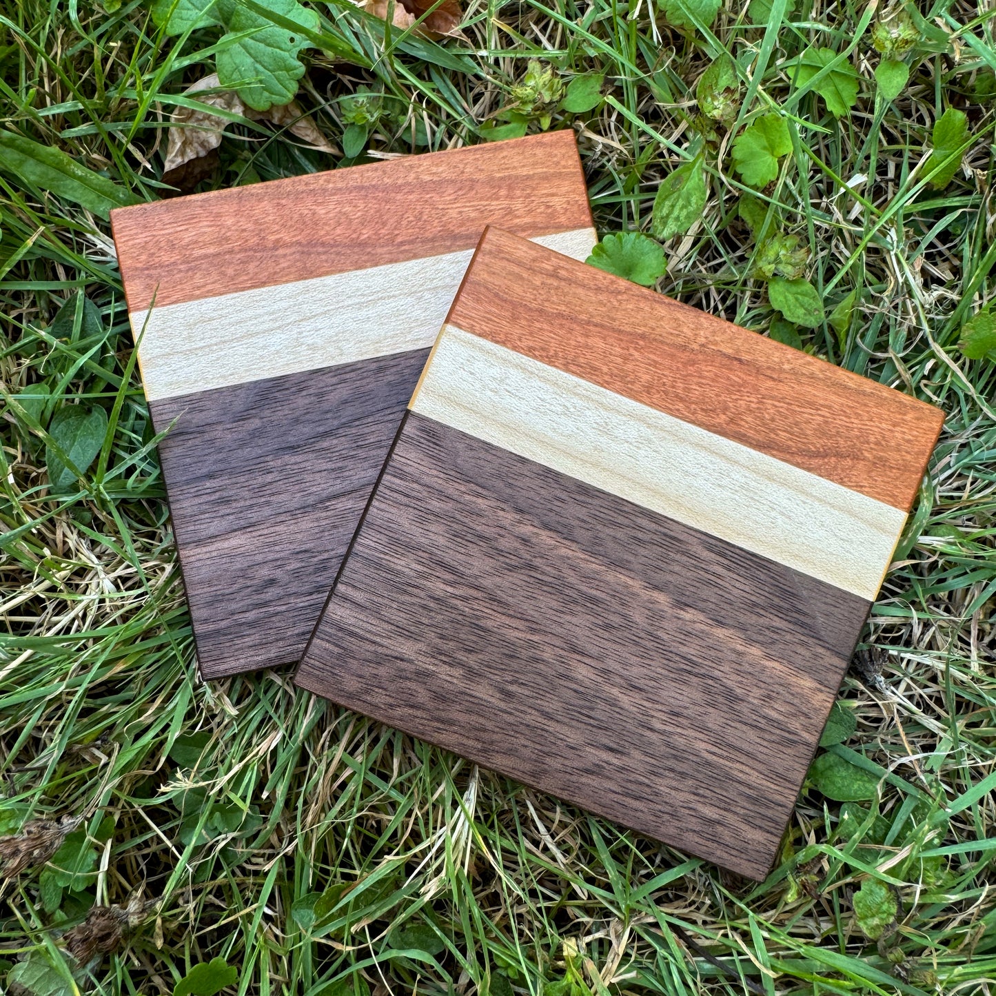 Premium Hardwood Coaster Pair (B4)