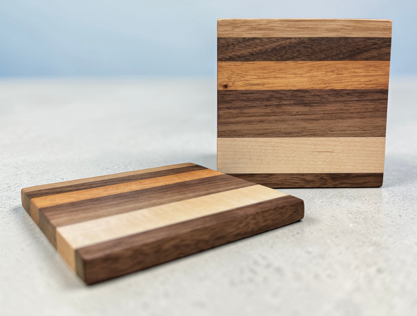 Premium Hardwood Coaster Pair (B2)