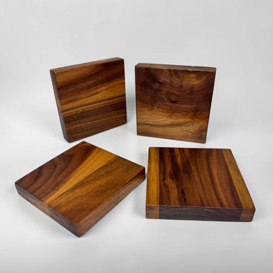 Chunky Walnut Coaster Set (TC1)