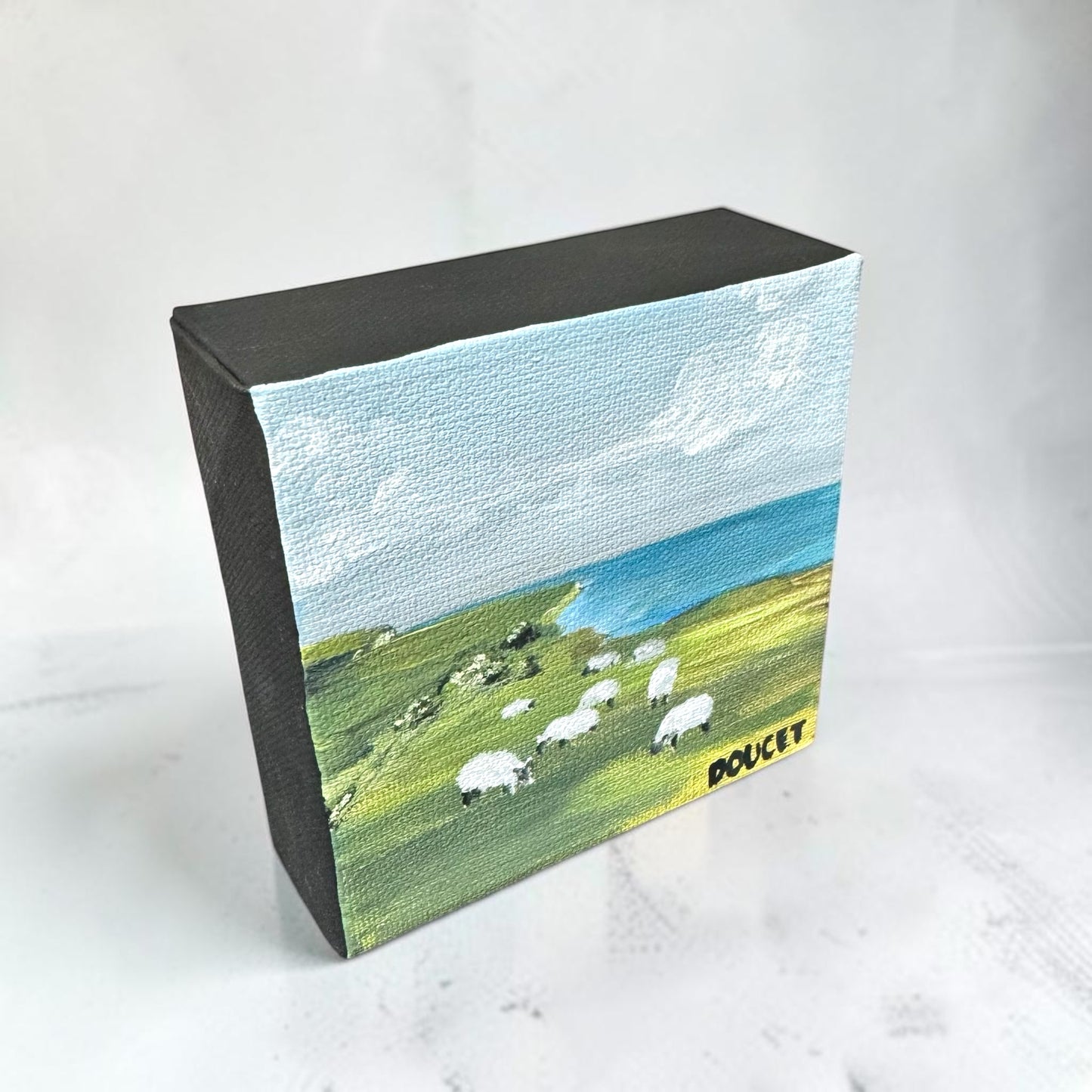 ORIGINAL Angie Doucet Mini Art Painting